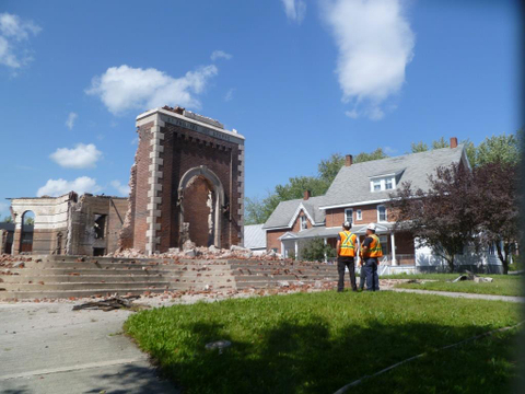 Démolition église
