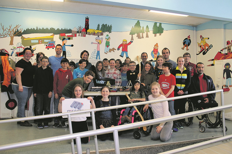 École de l’Arc-en-ciel : Une luge de parahockey pour Tianha