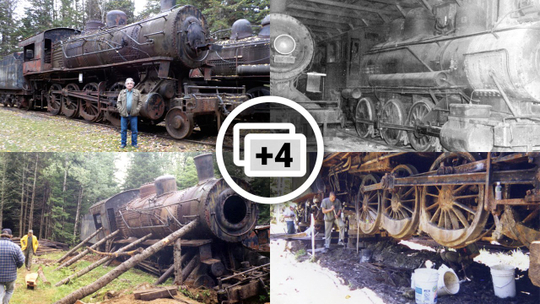 LES LOCOMOTIVES ABANDONNÉES DANS LES FORÊTS DU MAINE