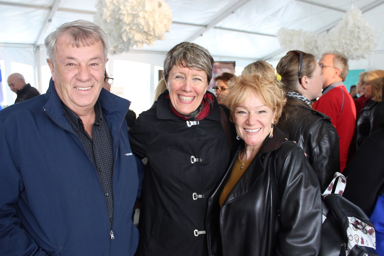 Parmi les participants : Paul Proulx, président du CPIB; Josée Fortin, directrice générale de Sherbrooke Innopole et sa collègue, Marleen Purcell.