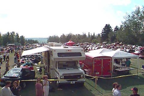 Exposition de voitures antiques en 1998