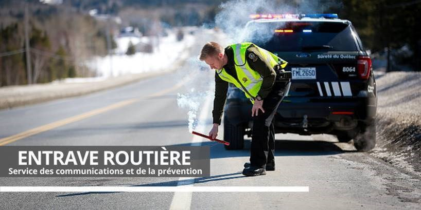 Autoroute 610 bloquée