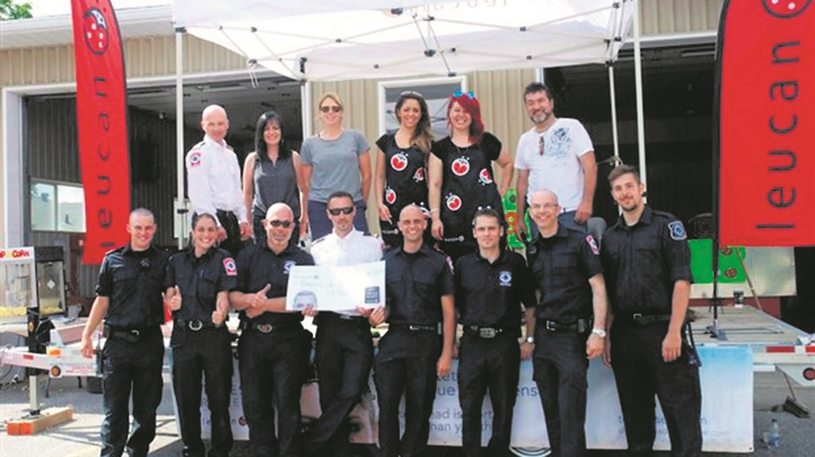 Les pompiers de Saint-Denis prêts pour le Défi têtes rasées