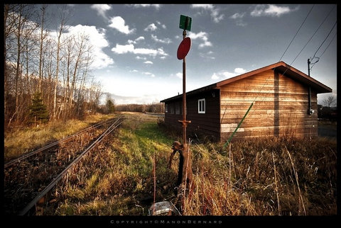 La vieille gare en automne