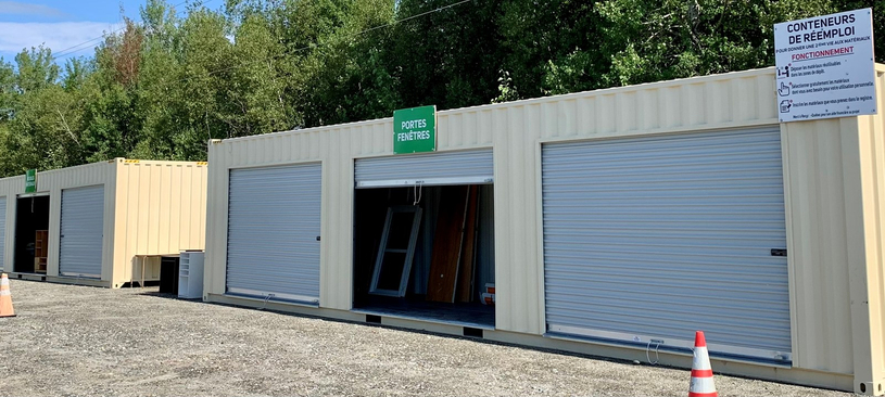 Des conteneurs de réemploi à l’écocentre régional du Val-Saint-François
