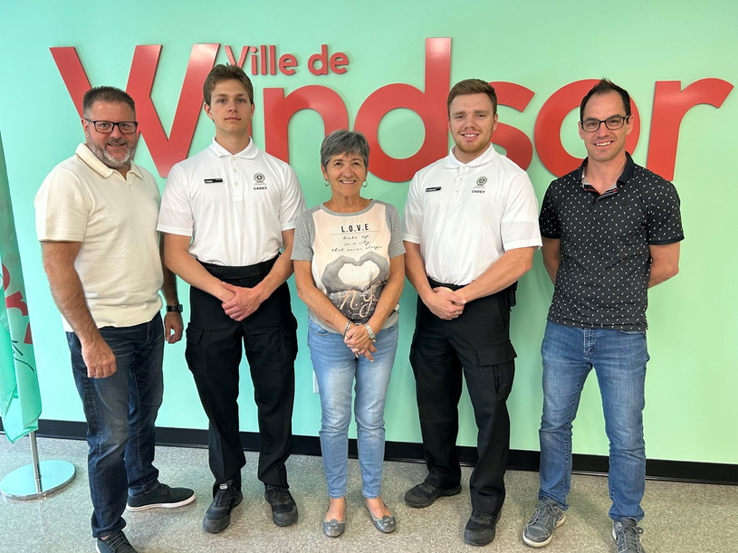 Les cadets de la SQ présents à Windsor cet été