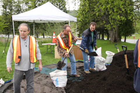 Distribution de compost