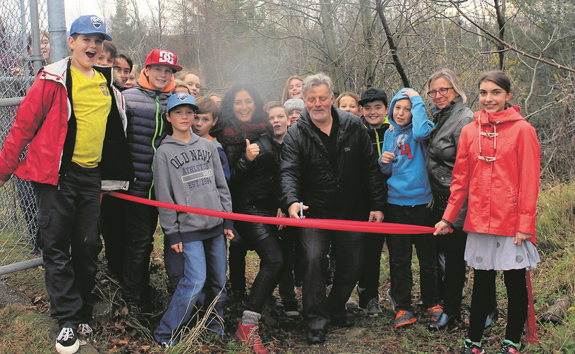 Inauguration du sentier des Jeunes à Stoke 