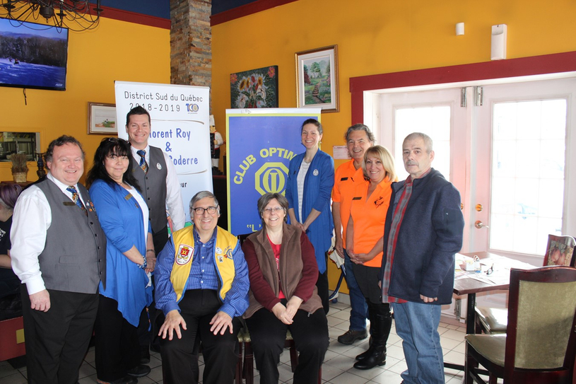 Rencontre des Optimistes et nouveau Lieutenant-gouverneur