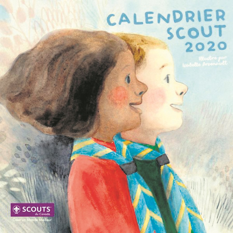Le Calendrier 2020 des Scouts à domicile et à des points de ventes