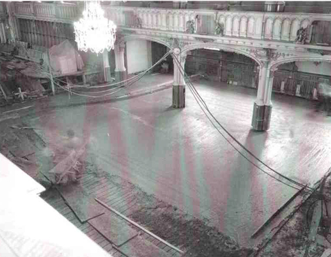 Rénovation de l'église de l'ouest en 1968