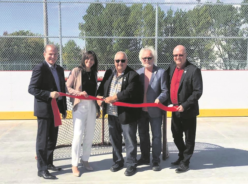 Inauguration de la nouvelle patinoire à Saint-Adrien