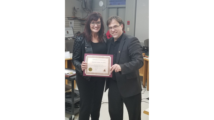 Danville souligne l’apport de Karine Vallières
