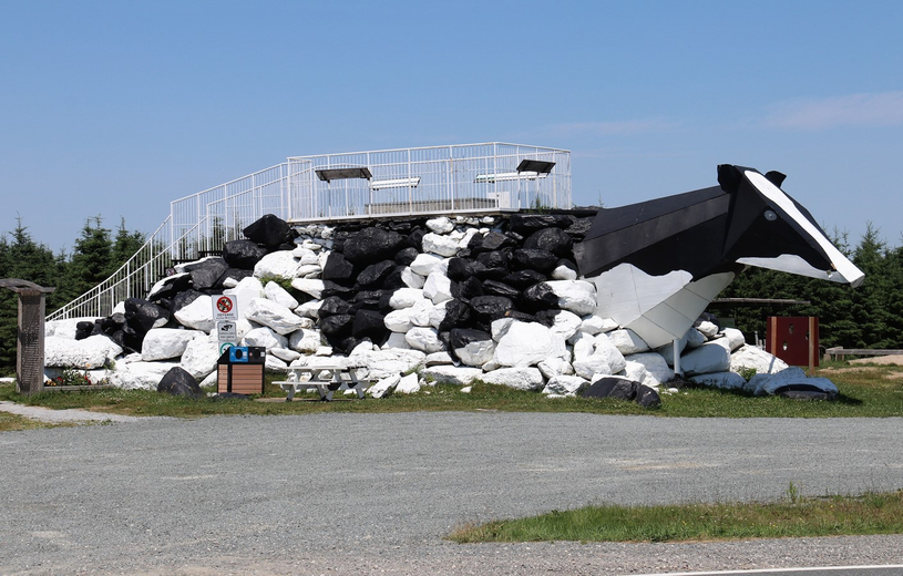 La vache vous attends dans les hauteurs de St-Georges