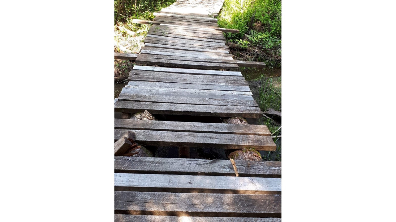 Au parc historique de la Poudrière, les sentiers pédestres ont été grandement endommagés de façon volontaire.