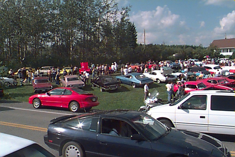 Exposition de voitures antiques en 1998