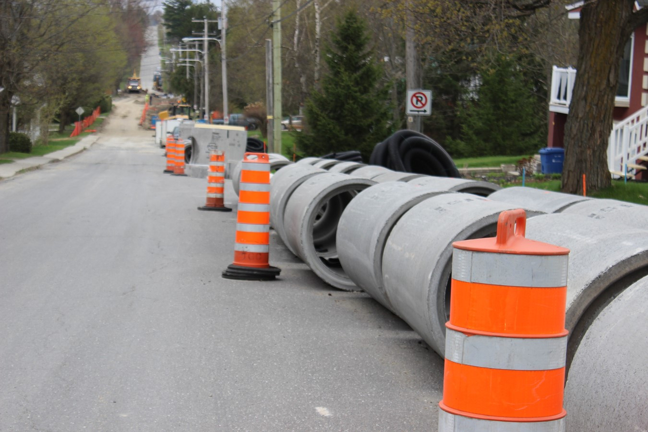 Saint-François : travaux pour l’égout pluvial