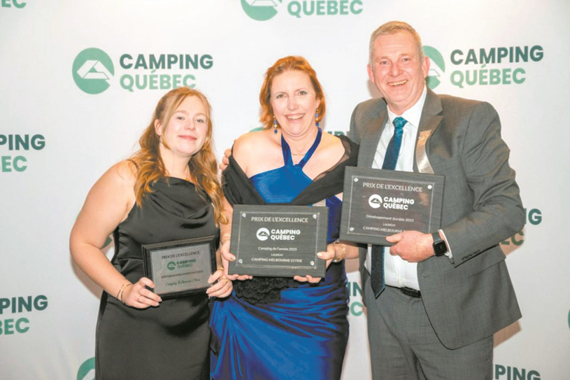 Le Camping Melbourne Estrie triomphe au gala des Prix de l’excellence