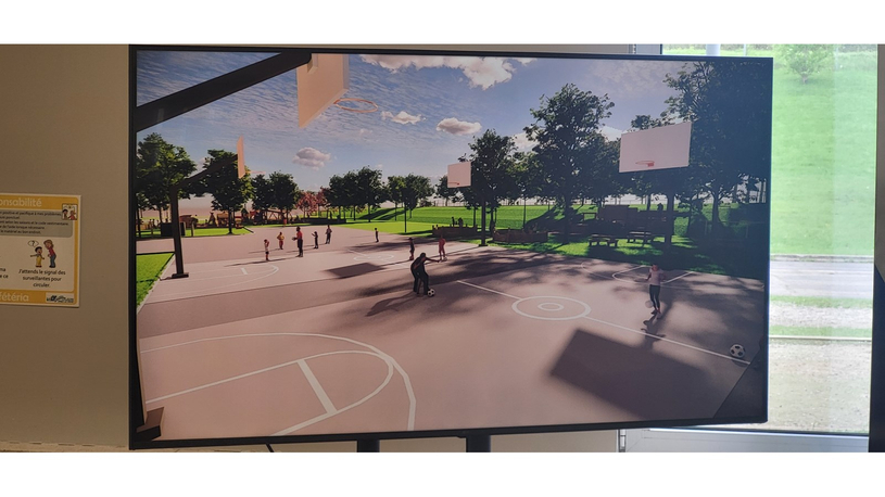 Un réaménagement complet de la cour de l’école La Passerelle à Val-des-Sources