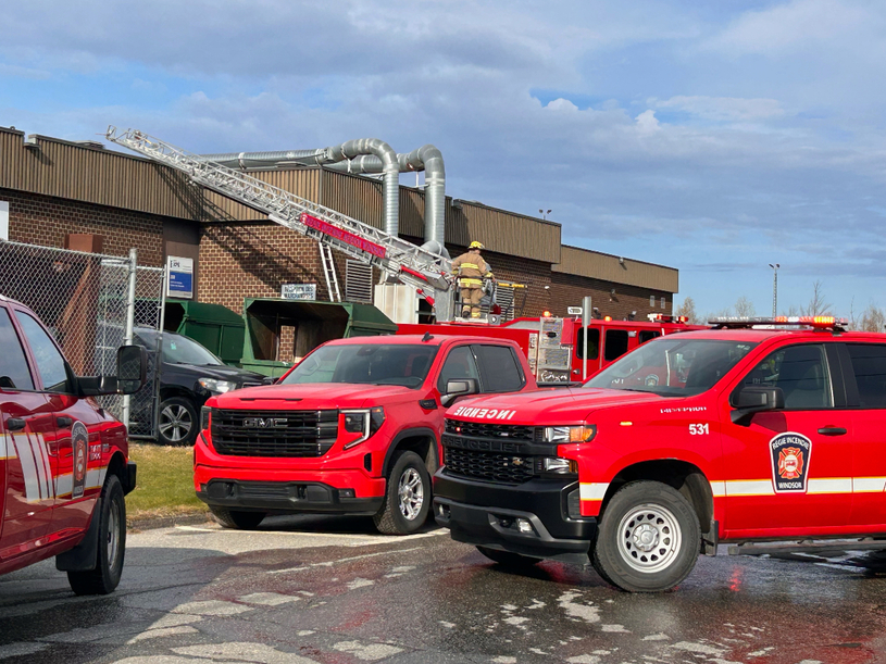 Incendie au Centre Expé de Windsor