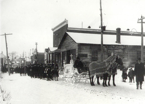 Funéraille en 1921