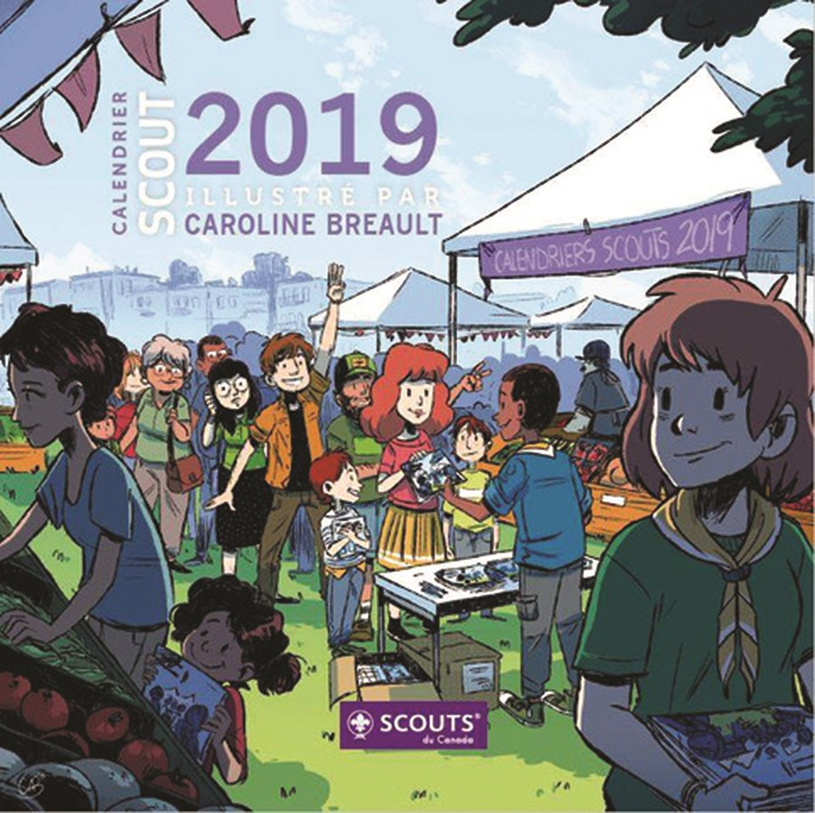Blitz de vente pour le calendrier 2019 des Scouts