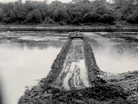 Construction de l'île