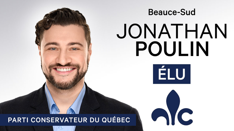Jonathan Poulin l'emporte pour les conservateurs dans Beauce-Sud