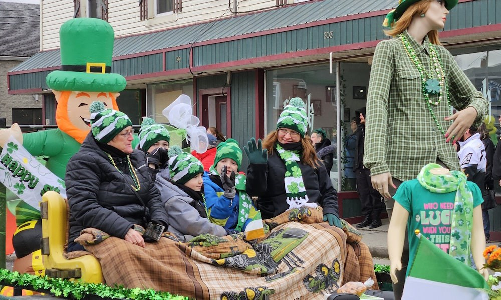 Les participants étaient bien présents lors du défilé de la Saint-Patrick.