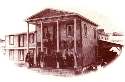Vers 1900, magasin Jos Gagnon sur la 1e avenue à St-Georges Est