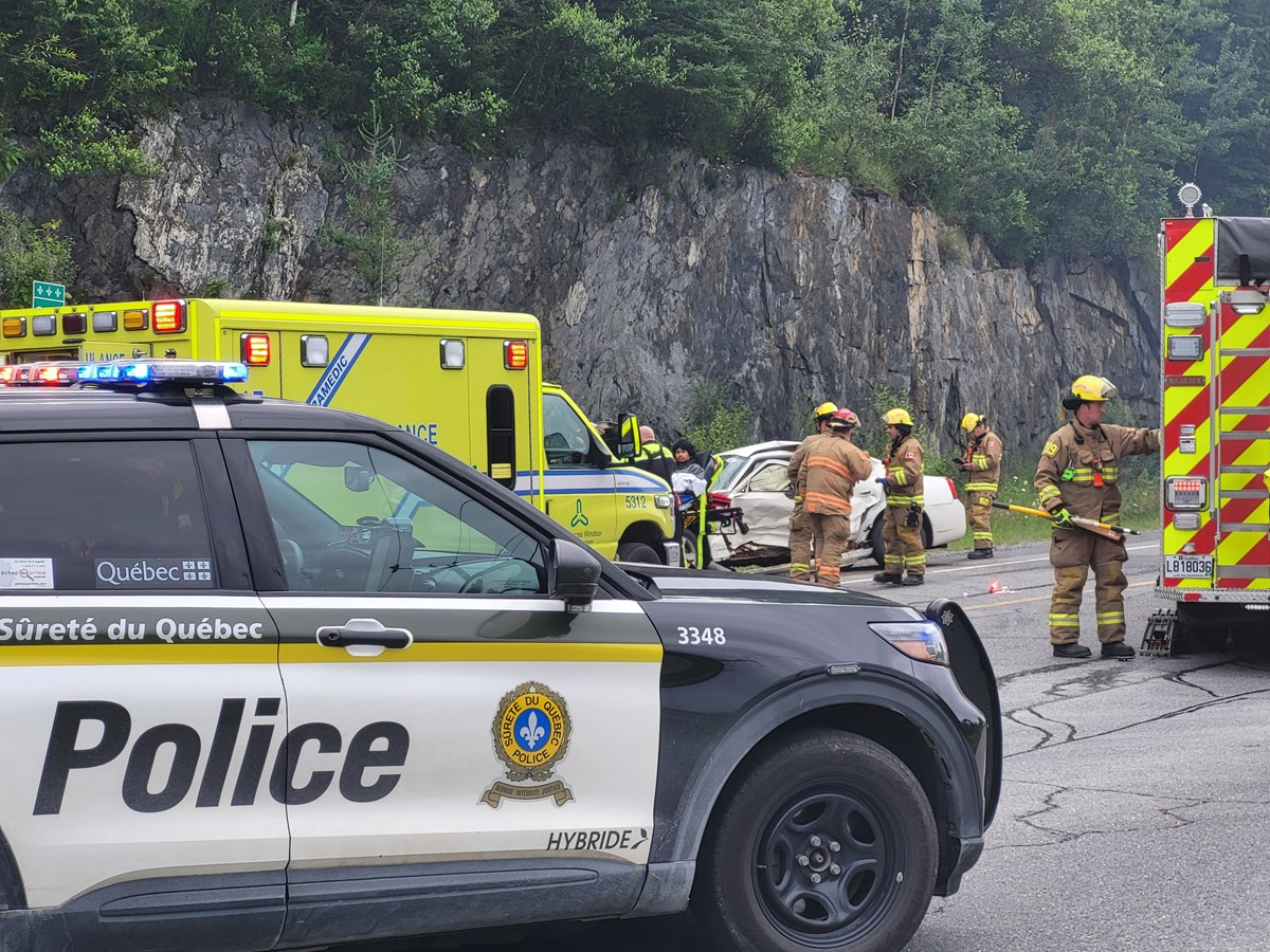 Un accident fait un blessé à l’entrée du parc de la 55