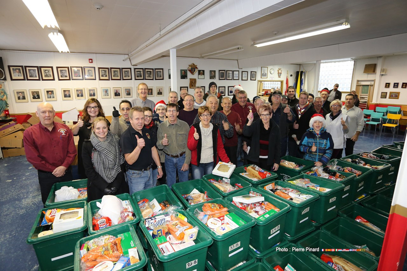 Livraison des paniers de Noël à Windsor