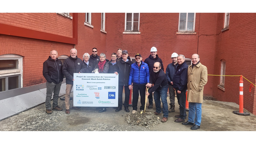 Inauguration des travaux de l’ascenseur au couvent Mont Saint-Patrice de Richmond