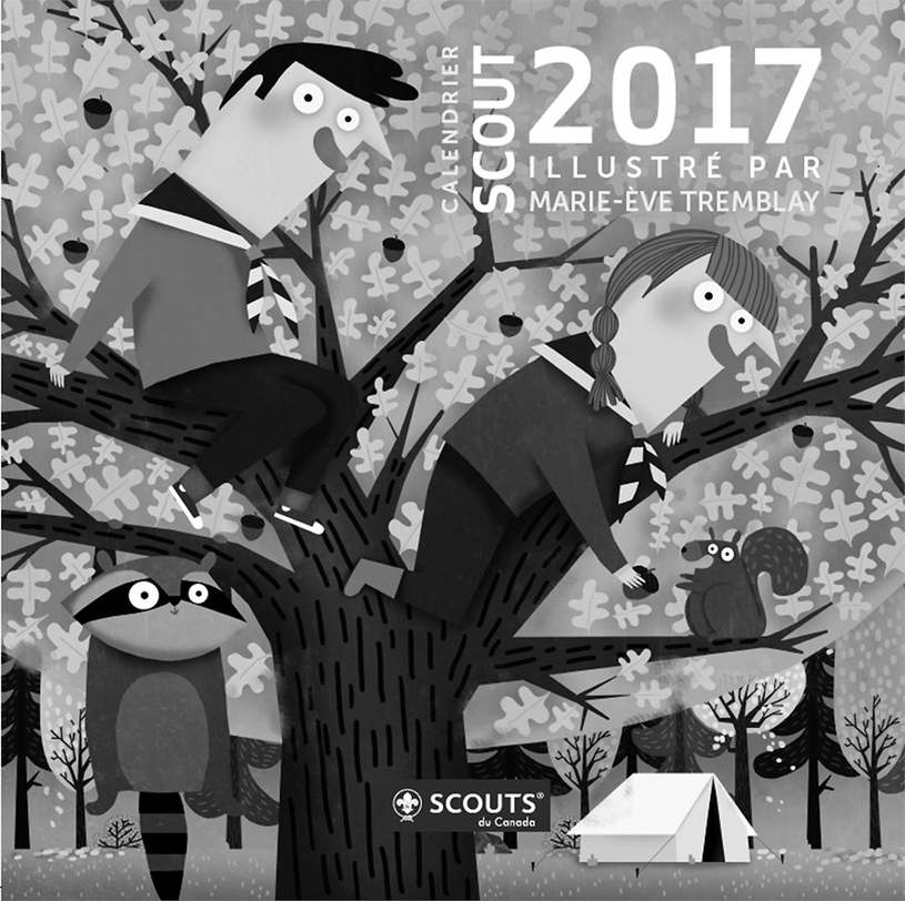Nouveau calendrier au profit des scouts 
