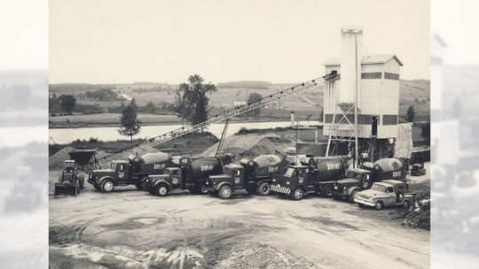 Les Ready-Mix de Kennebec Construction au siècle dernier