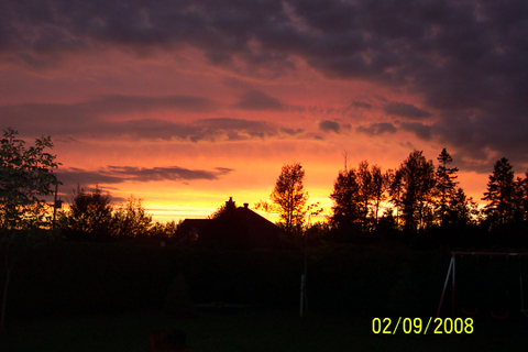 coucher de soleil