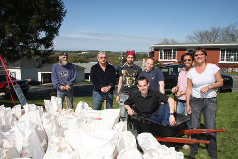 Distribution de compost