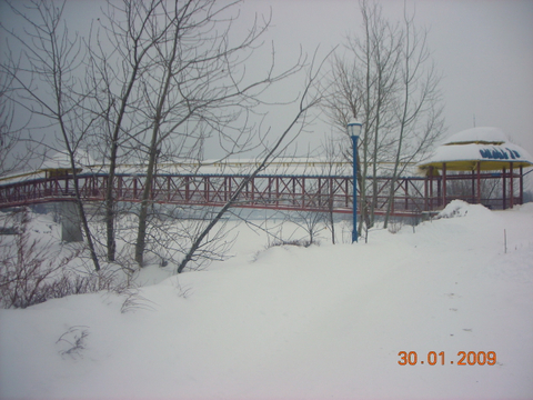asserelle en hiver
