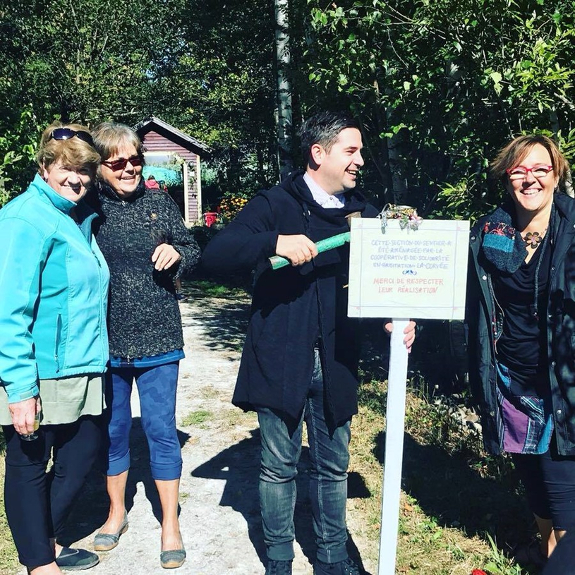 Inauguration d’une nouvelle section du sentier de marche de St-Camille