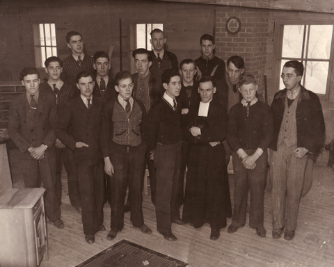 Élèves du Collège de Beauceville en 1940