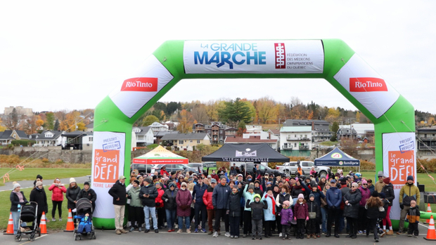 Près de 250 marcheurs à la Grande marche Pierre Lavoie de Beauceville