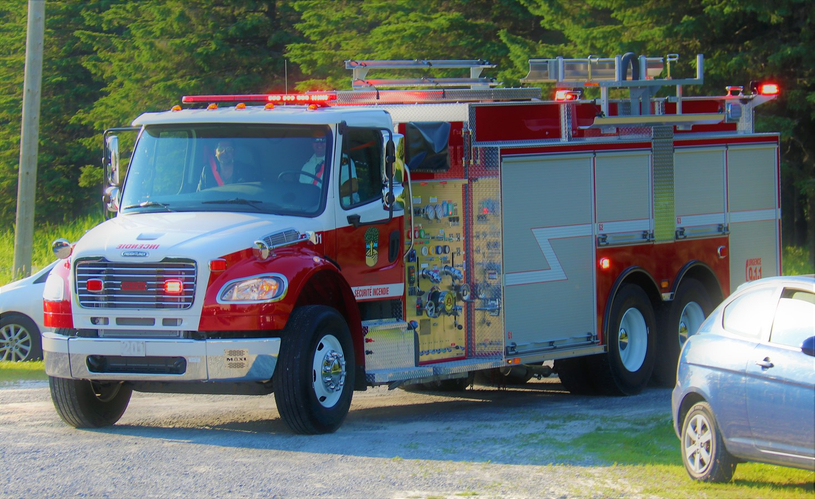 Nouveau camion incendie à St-Camille