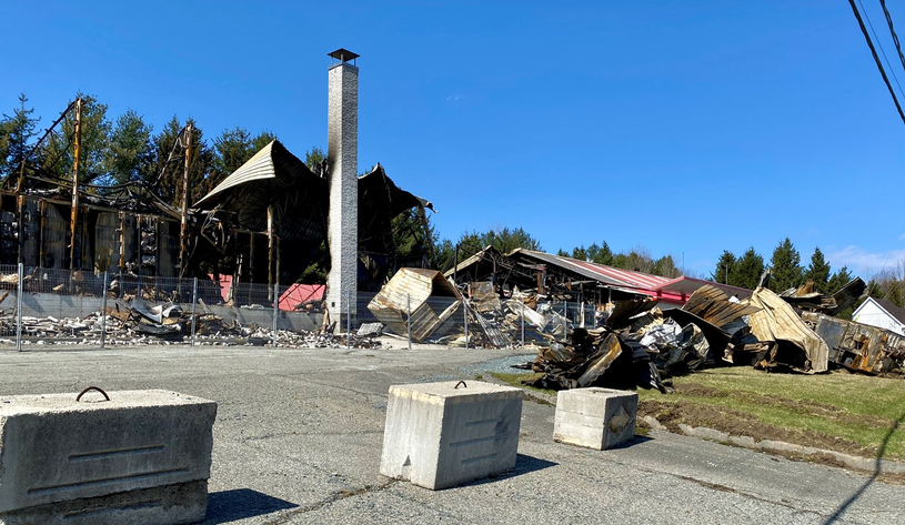 Incendie chez Équipements Champagne : le travail a repris lundi