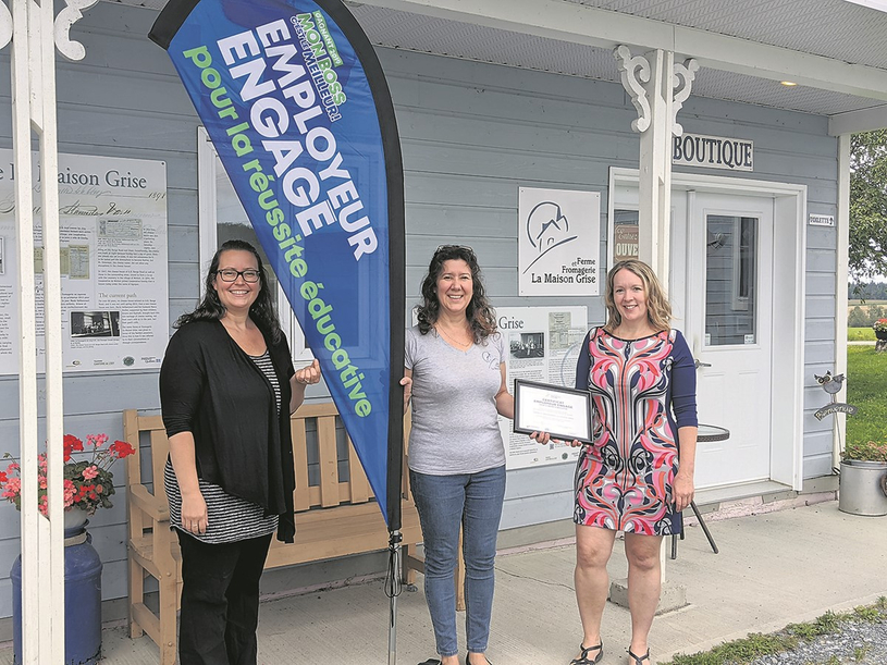 Mme Marie Vaillancourt certifiée «employeur engagé» pour la réussite éducative dans la MRC des Sources