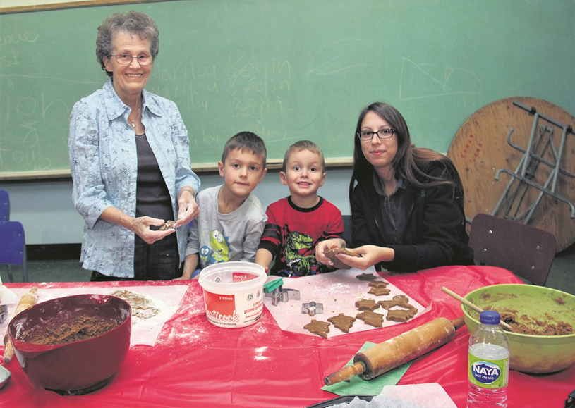 Atelier cuisine intergénérationnel de Noel à Danville