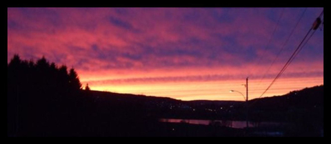 Coucher de soleil sur Beauceville