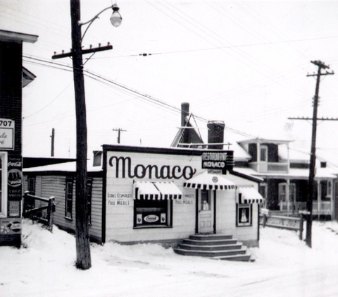 Restaurant Monaco en 1954
