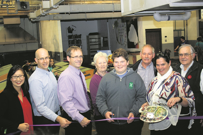 L’école secondaire régionale inaugure le nouvel atelier d’art scolaire communautaire 