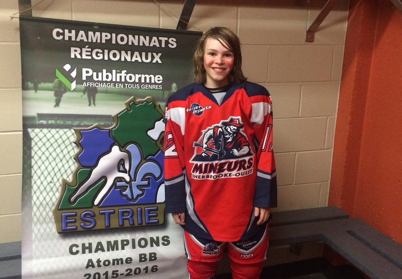 Un jeune hockeyeur de Windsor à la Coupe Dodge