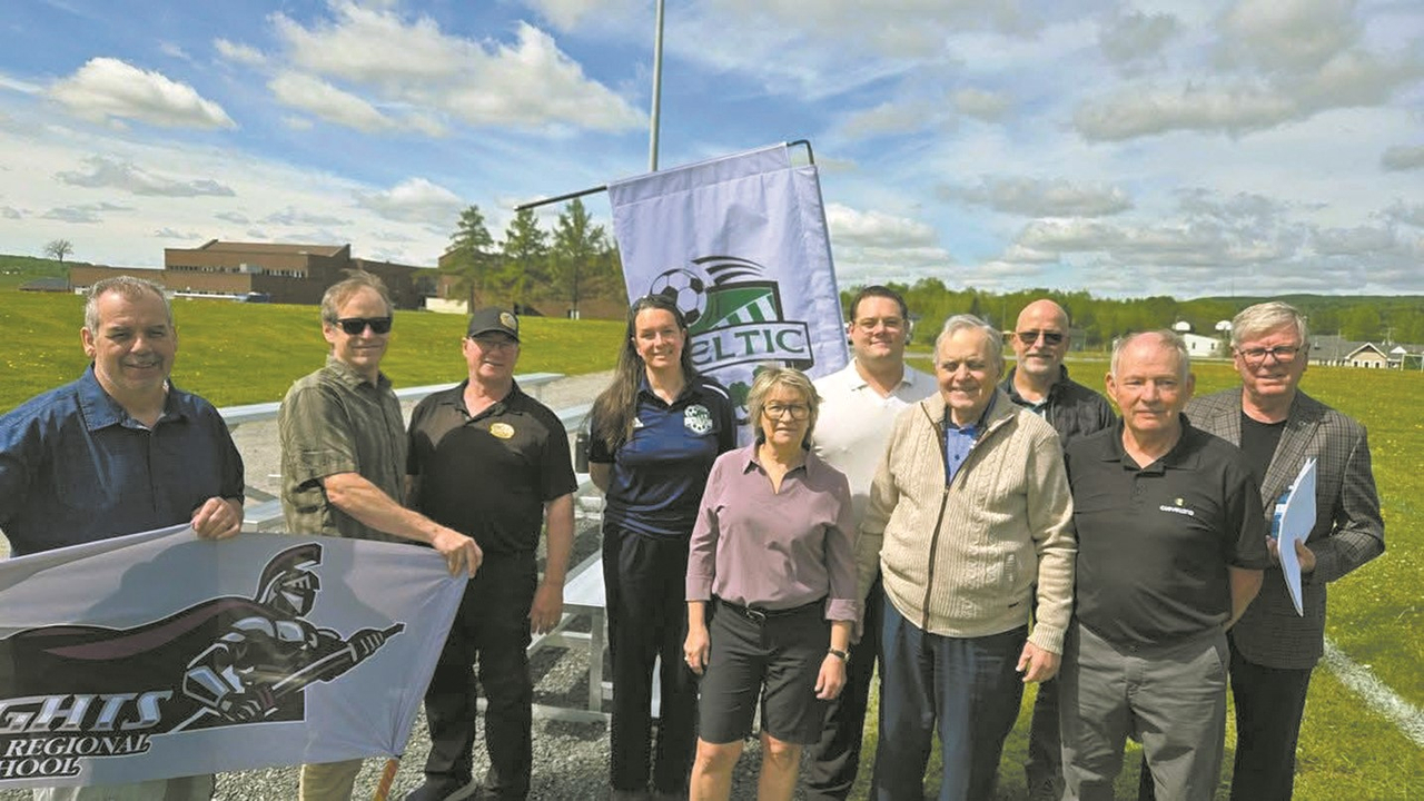 Le terrain de soccer a officiellement été inauguré dernièrement.